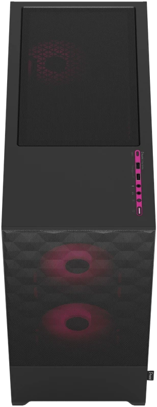Fractal Design | Pop Air RGB | Šoninis langelis | ATX, mATX, Mini ITX | ATX | „Magenta Core TG Clear Tint“