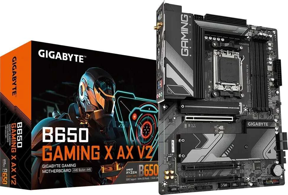 Pagrindinė plokštė GIGABYTE B650 GAMING X AX V2 AM5 4xDDR5 4xSATA 3xM.2