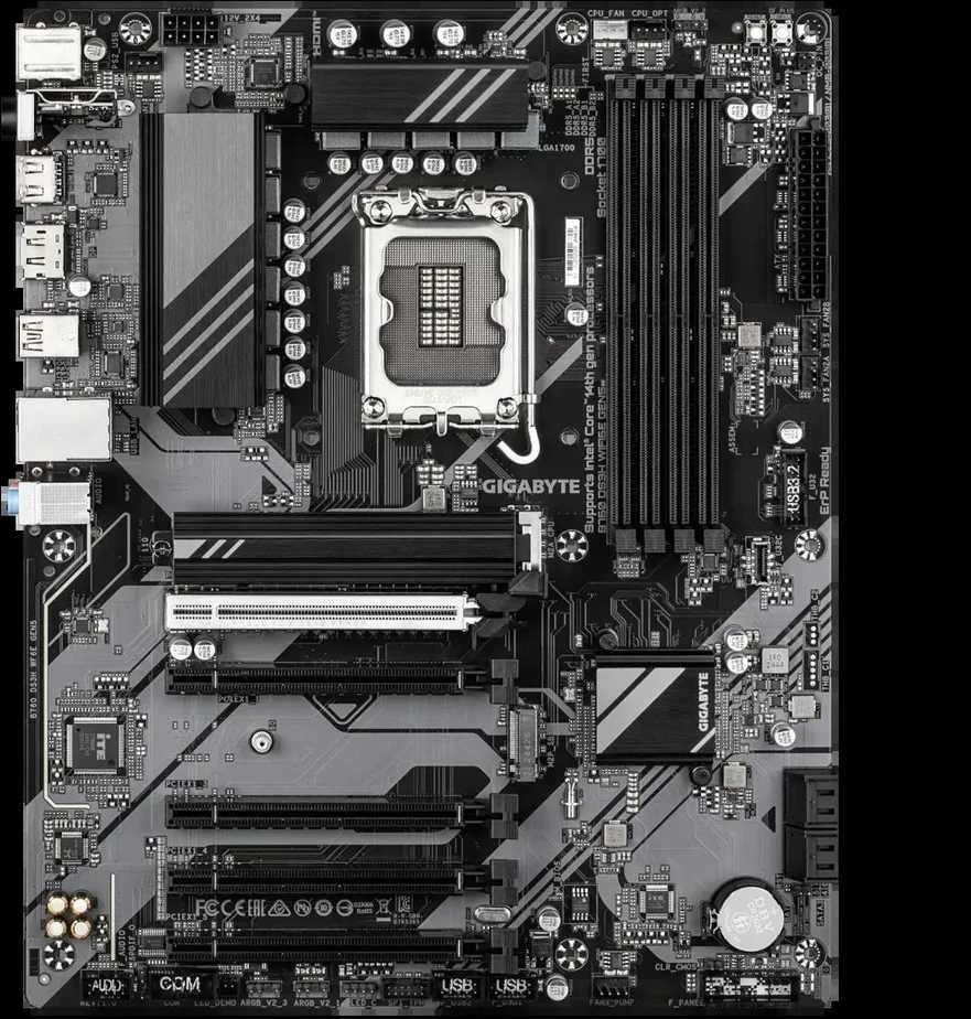 Pagrindinė plokštė „Gigabyte B760 DS3H WF6E GEN5“ | Procesorių šeima „Intel“ | Procesoriaus lizdas LGA1700 | DDR5 | Palaikomos standžiojo disko sąsajos M.2, SATA | SATA jungčių skaičius: 4