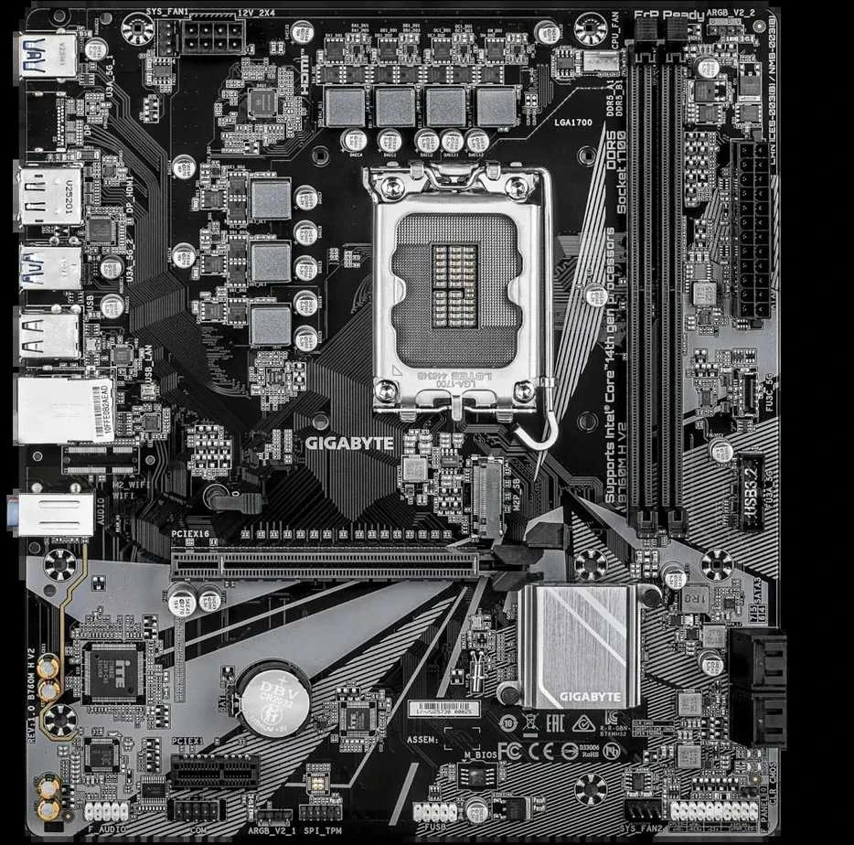 Pagrindinė plokštė Gigabyte B760M H V2 (1700) (D)