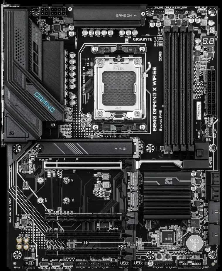 Pagrindinė plokštė Gigabyte GA-B840 Gaming X WF6E (AM5) (D)