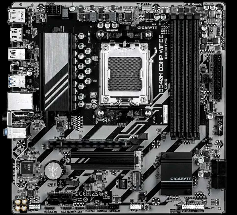 pagrindinė plokštė Gigabyte B840M D3HP WIFI6E