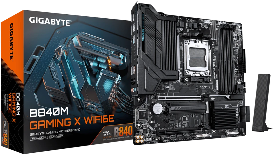 Pagrindinė plokštė Gigabyte B840M GAMING X WF6E