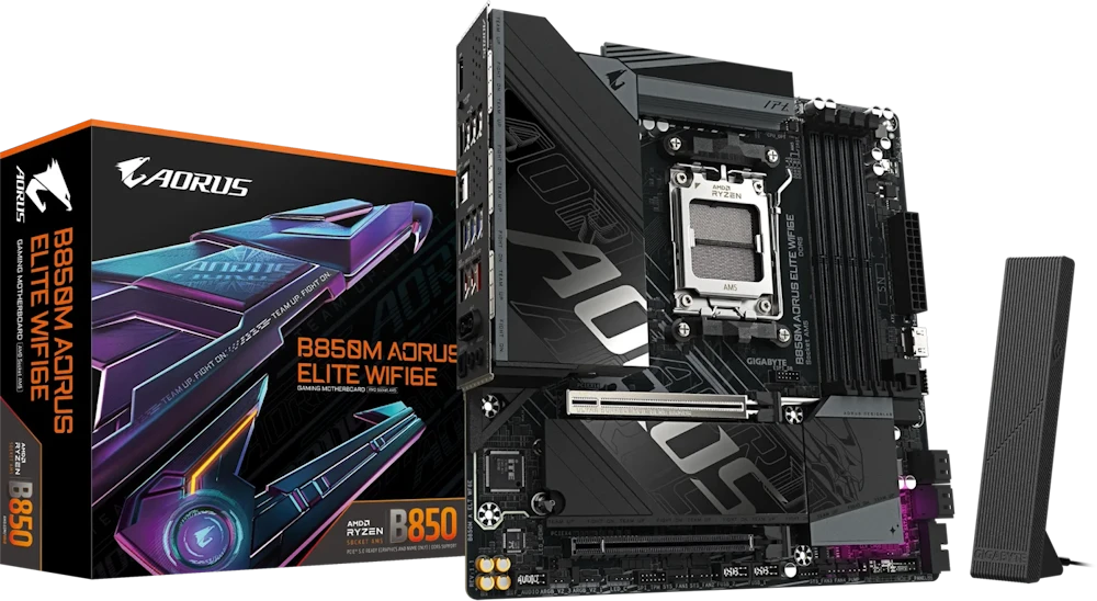 Pagrindinė plokštė GIGABYTE B850M A ELT WF6E AM5 4xDDR5 2xM.2 4xSATA