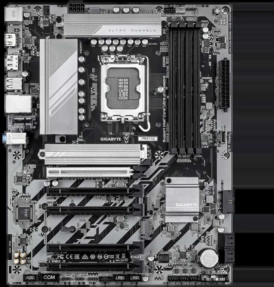 Pagrindinė plokštė GIGABYTE B860 DS3H LGA1851 MB 4xDDR5 4xSATA 3xM.2