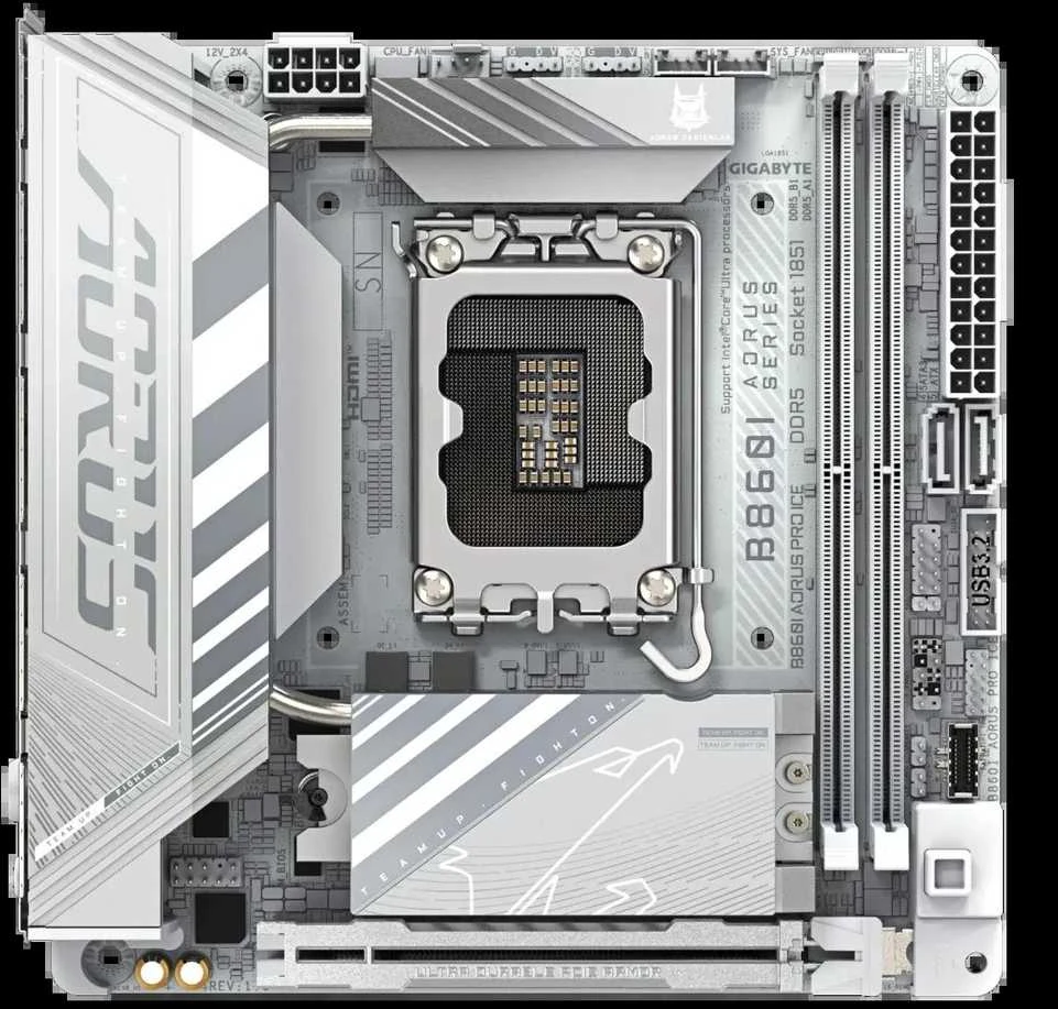 Pagrindinė plokštė GIGABYTE B860I AORUS PRO ICE LGA1851 MB 2xDDR5 2xSATA 2xM.2