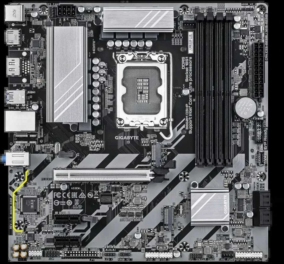 Pagrindinė plokštė Gigabyte B860M D3HP
