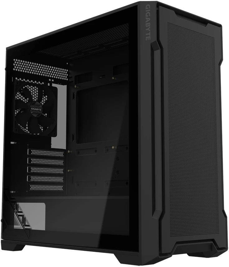 GIGABYTE C102 stiklas, bokšto tipo korpusas - juodas, grūdintas stiklas