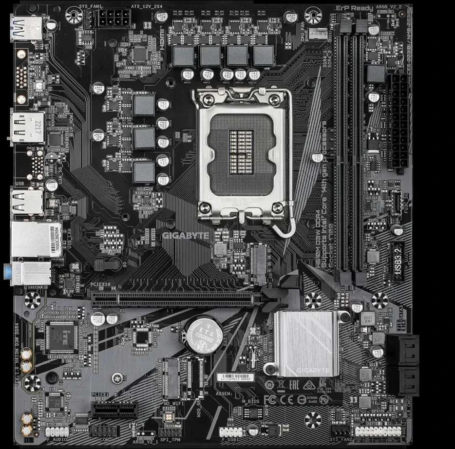 Pagrindinė plokštė Gigabyte H610M D3W DDR4 | Procesorių šeima Intel | Procesoriaus lizdas LGA1700 | DDR4 | Palaikomos standžiojo disko sąsajos M.2, SATA | SATA jungčių skaičius 4