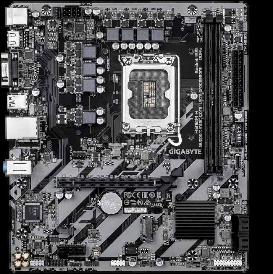 Pagrindinė plokštė Gigabyte H810M H