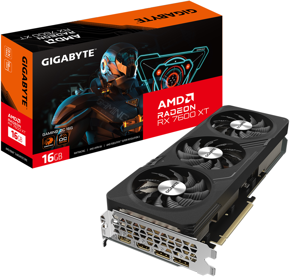 Vaizdo Plokštė - Gigabyte Radeon RX 7600 XT OC 16 GB GDDR6