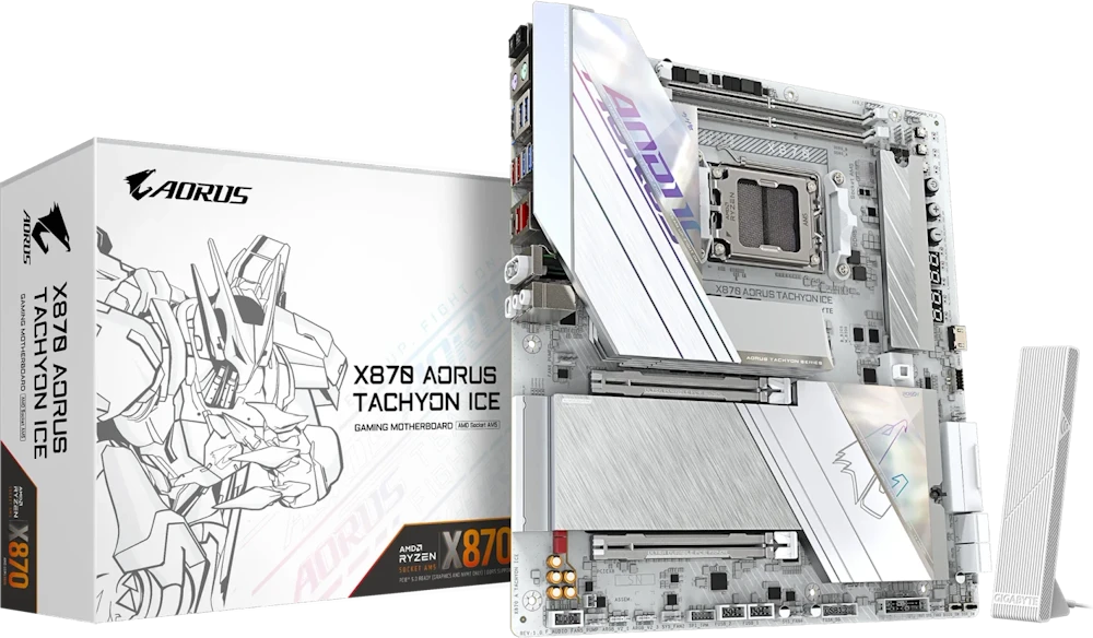 Pagrindinė plokštė GIGABYTE X870 A TACHYON ICE AM5 ATX MB
