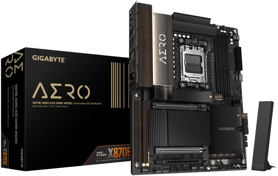 Pagrindinė plokštė Gigabyte X870E AERO X DARK WOOD