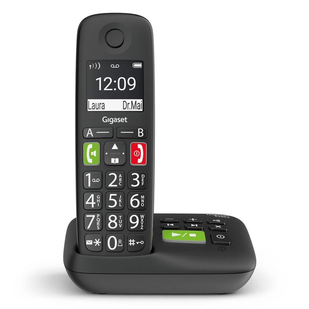 GIS Gigaset S30852-H2921-B101 telefonas Analoginio ryšio / DECT telefonas Skambintojo ID Juoda
