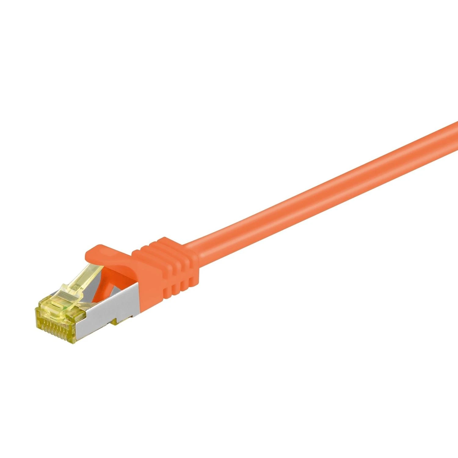 „Goobay Wentronic goobay“ – Komutacinis kabelis – RJ-45 (M) į RJ-45 (M) – 50 cm – SFTP, PiMF – Cat.7 Raw kabelis – Formuotas – Oranžinis (91579)