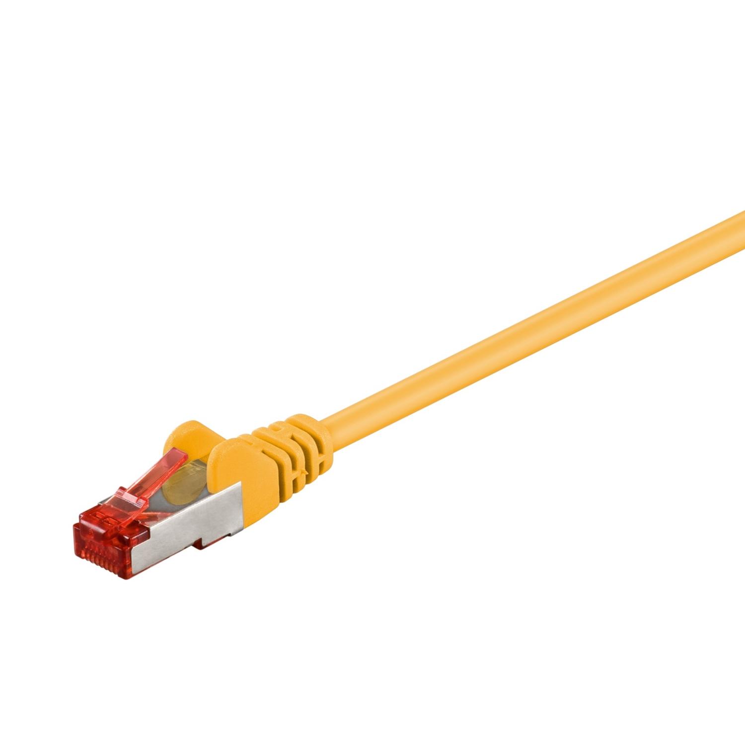 Goobay CAT 6 Jungiamasis laidas, S/FTP (PiMF), Geltonas - Kabelio ilgis 10 m