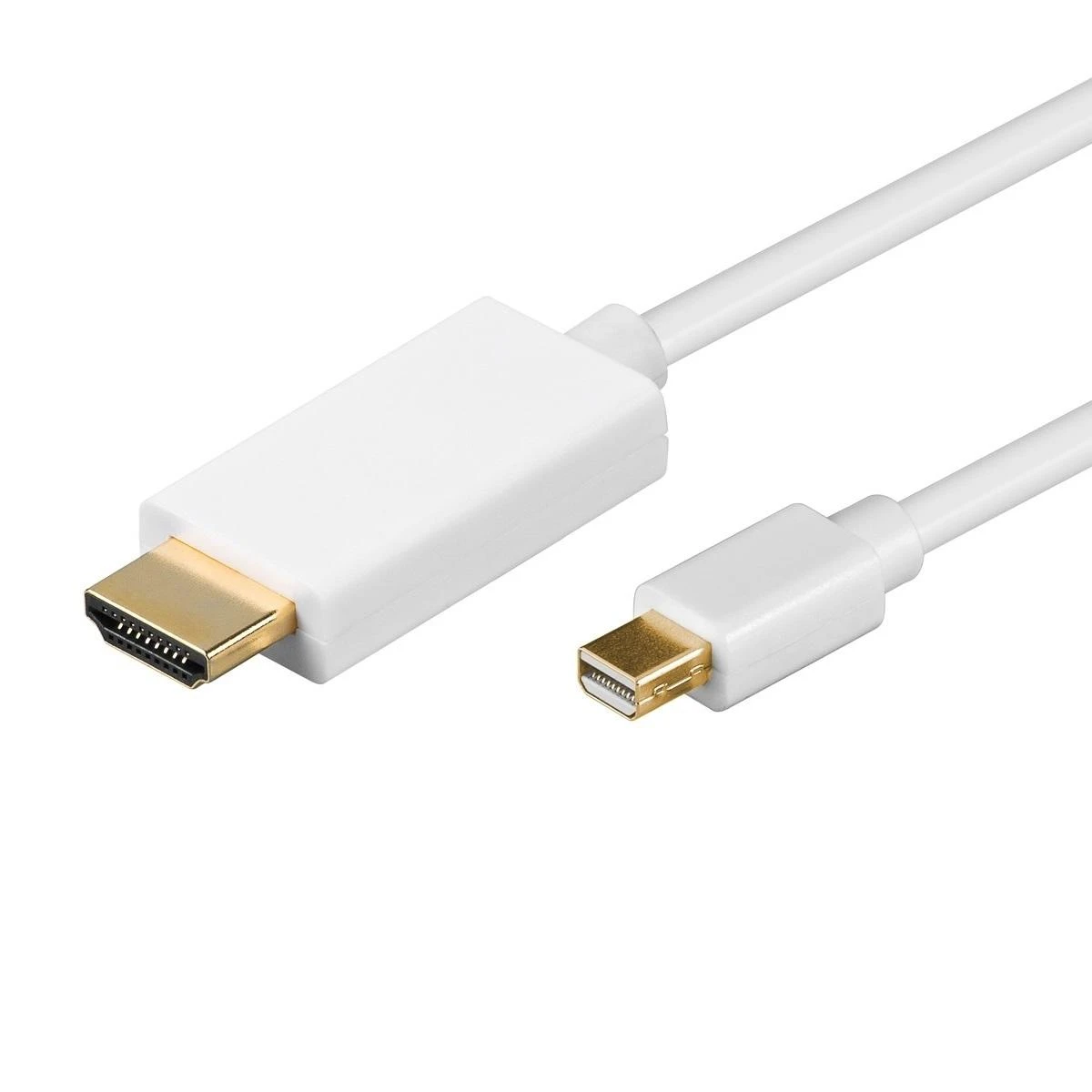 Goobay 1m Mini-DisplayPort/HDMI™ adapterio laidas [MAC arba kompiuteris, garso įrašas, auksu padengti kontaktai, su užraktu]
