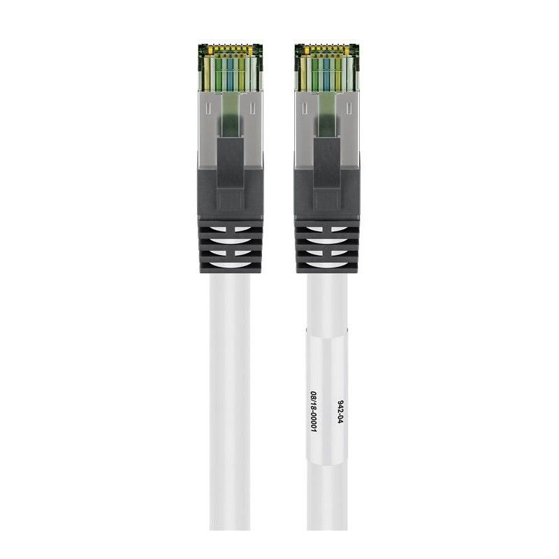 Goobay Goobay CAT 8.1 pleistras kabelis, S / FTP (PiMF), baltas, 25 m - LSZH be halogenų, varinis AWG 24 (55132)