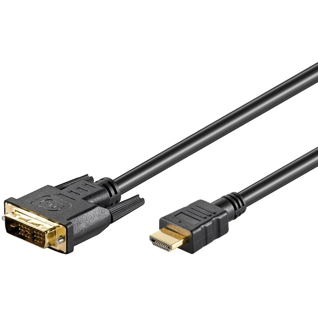 Goobay GB HDMI/DVI CABLE 2M, HDMI - DVI-D SINGLE-LINK (18+1 PIN), G