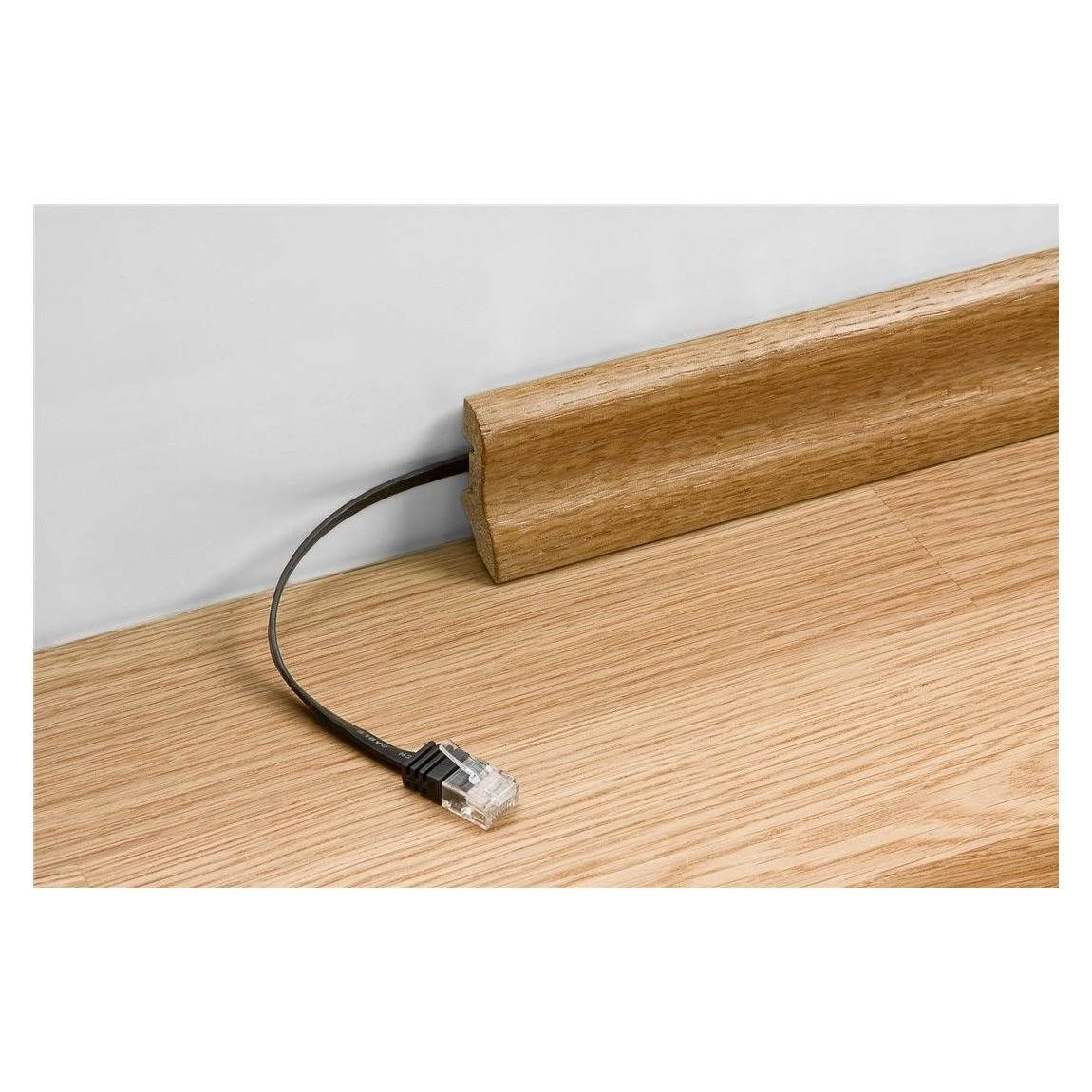 Goobay 5m CAT 6 plokščias kabelis, U/UTP, juodas