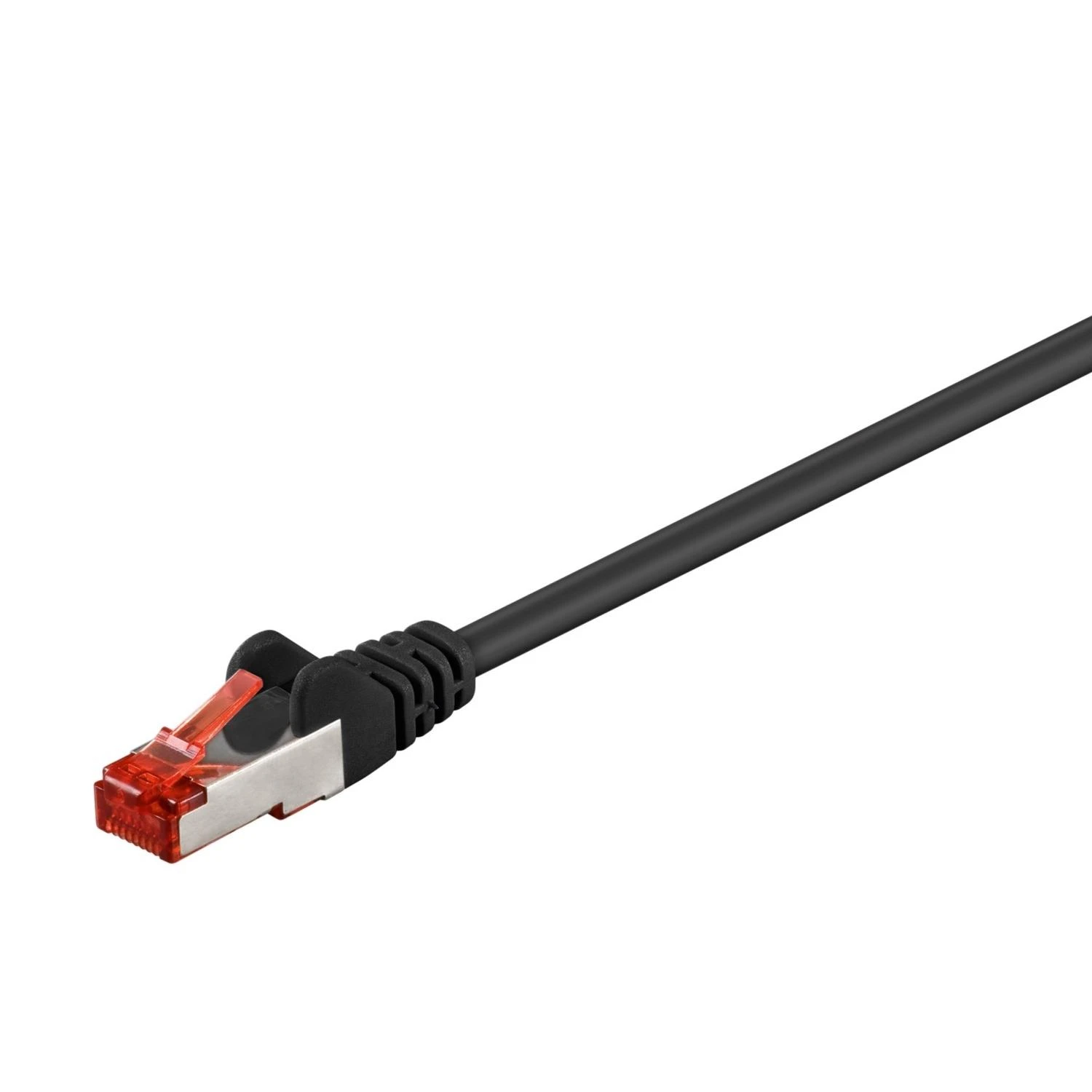 Wentronic Goobay CAT 6 patch kabelis, S/FTP (PiMF), juodas, 5 m - LSZH be halogenų, varis (68700)