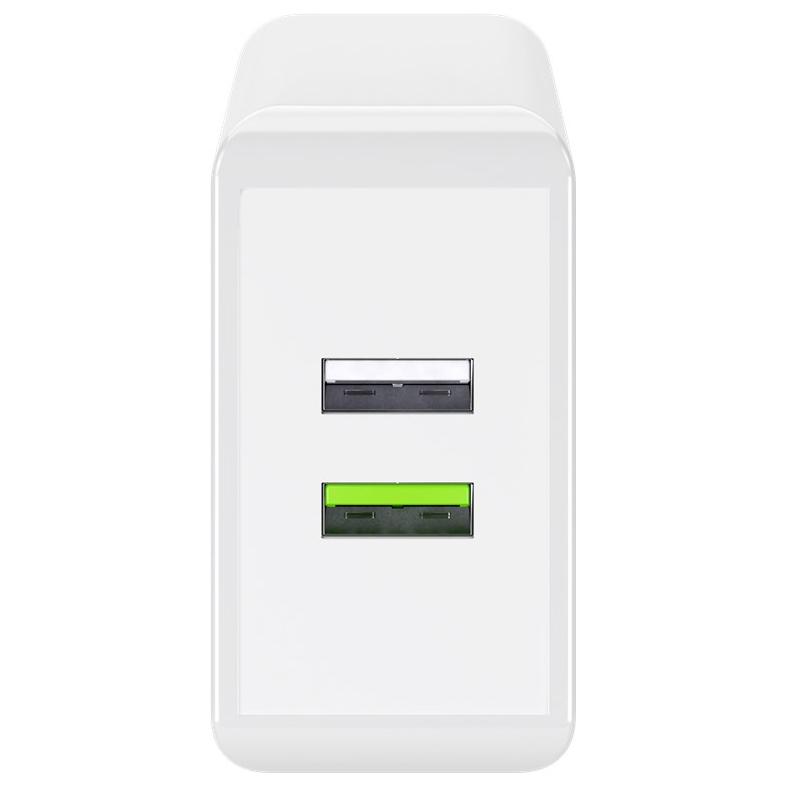 Goobay 2xUSB QC3.0 5V / 2A maitinimo šaltinis - balta
