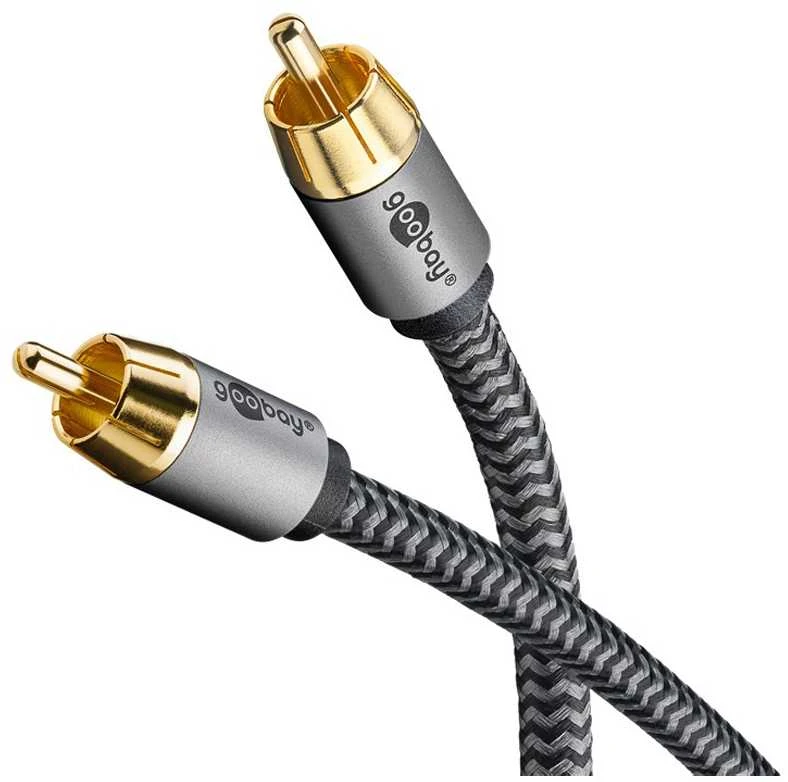 Goobay Gogobay Plus Mono-Cinchkabel, 5,0 m