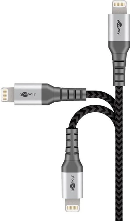 Goobay Lightning USB-C įkrovimo ir sinchronizavimo laidas, 0,5 m