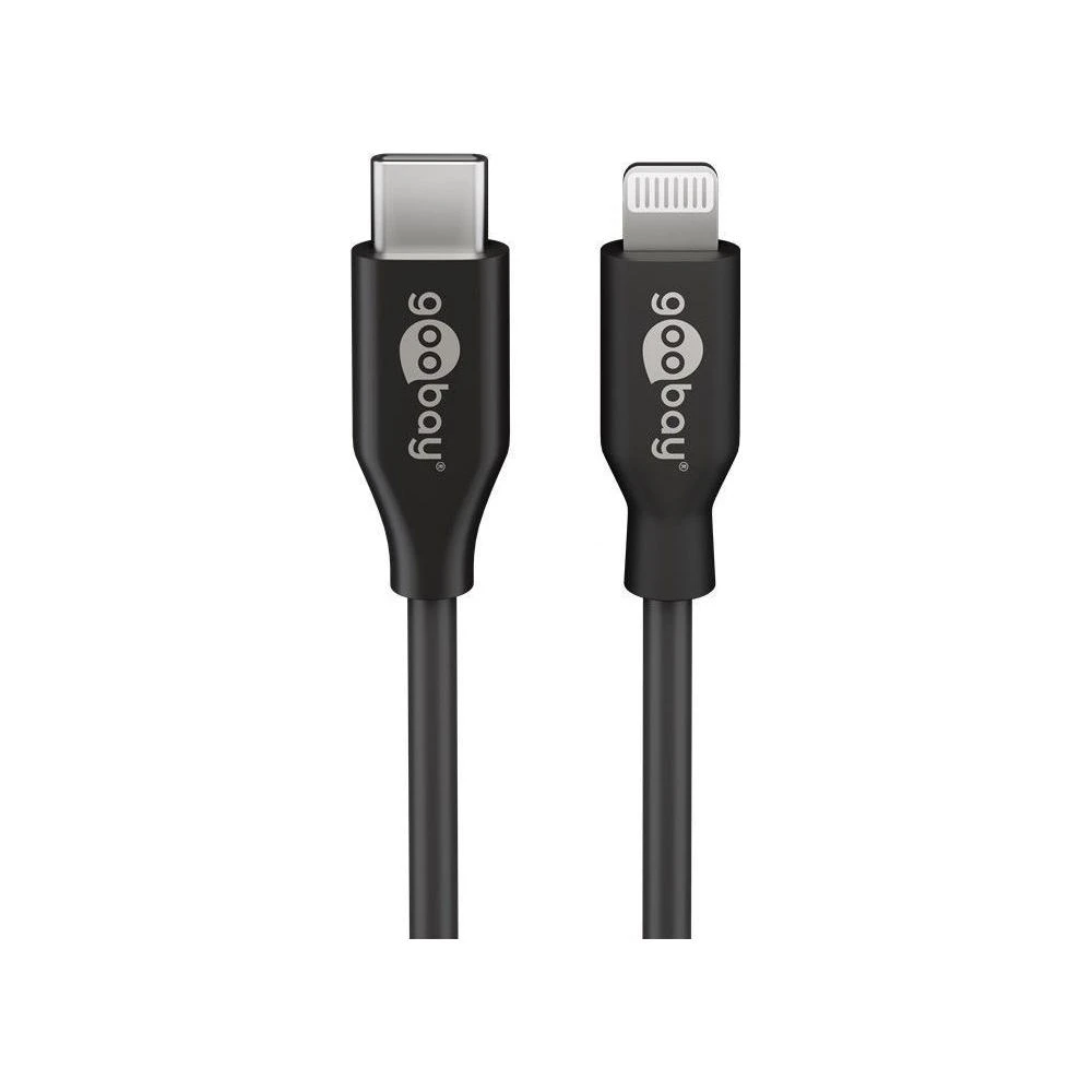 Goobay | „Lightning“ USB-C įkrovimo ir sinchronizavimo laidas | Apvalus kabelis
