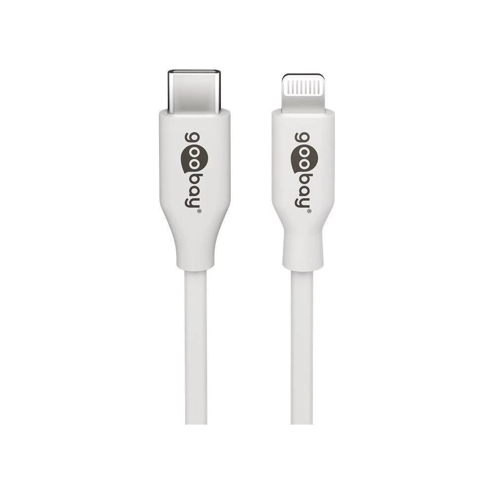 Goobay | Lightning – USB-C USB įkrovimo ir sinchronizavimo kabelis | USB-C prie Lightning Apple Lightning male (8 kontaktų) | USB-C vyr