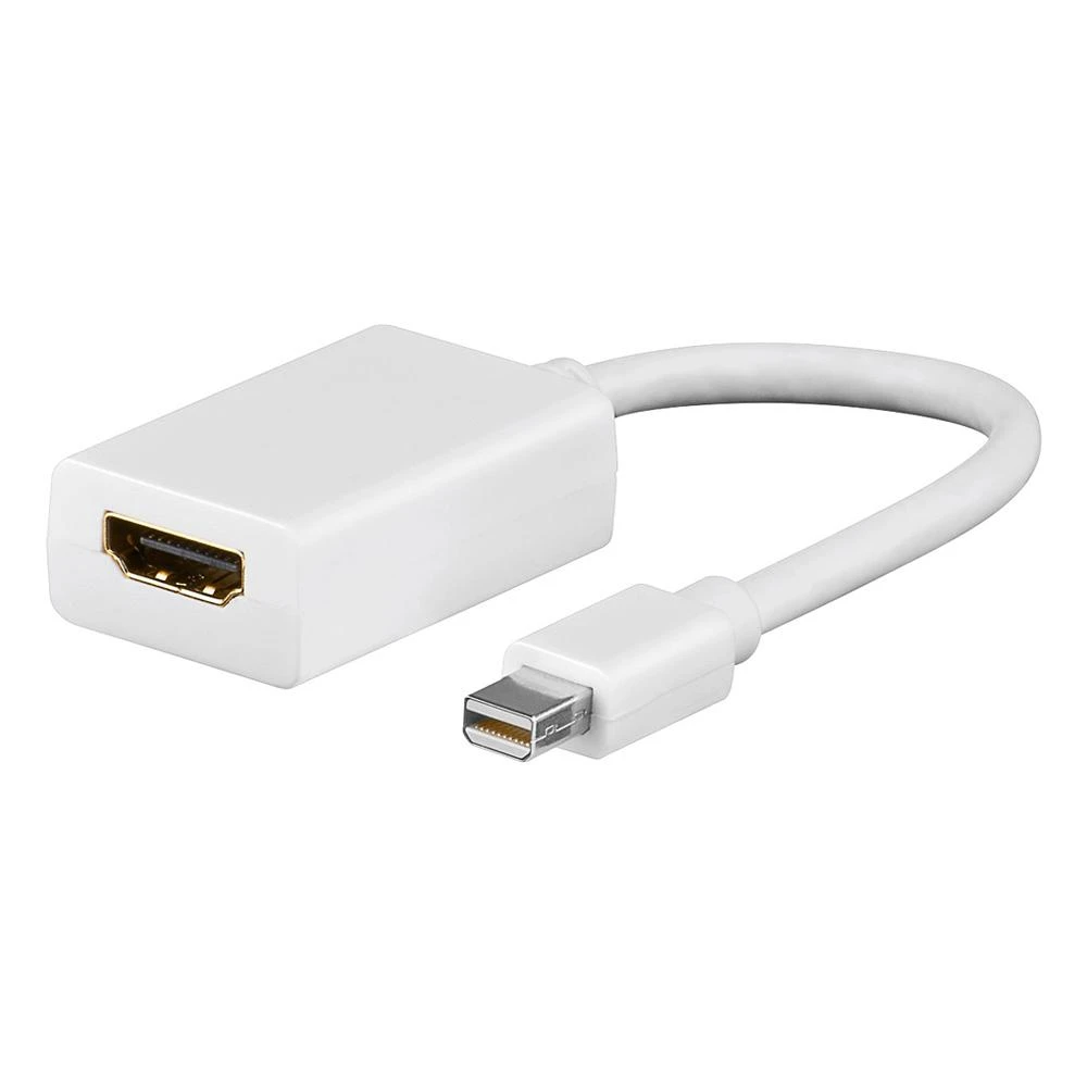 Goobay | Mini DisplayPort/HDMI adapterio laidas 1.1 | 51729 | Baltas | Mini DisplayPort vyriškas | HDMI moteriškas (A tipas)