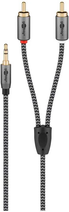 Goobay 3.5 mm į RCA adapteris, 0.5 m, pinta gija