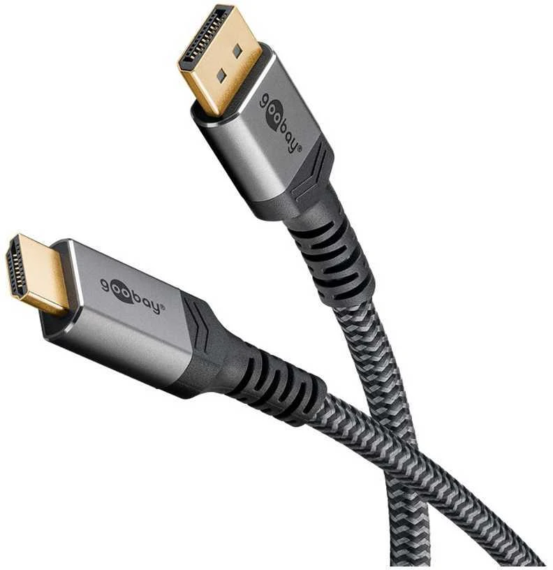 Goobay DisplayPort į HDMI laidas su pinta izoliacija