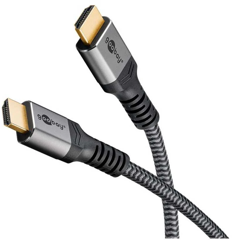 Goobay HDMI laidas su pintos tekstūros laidu