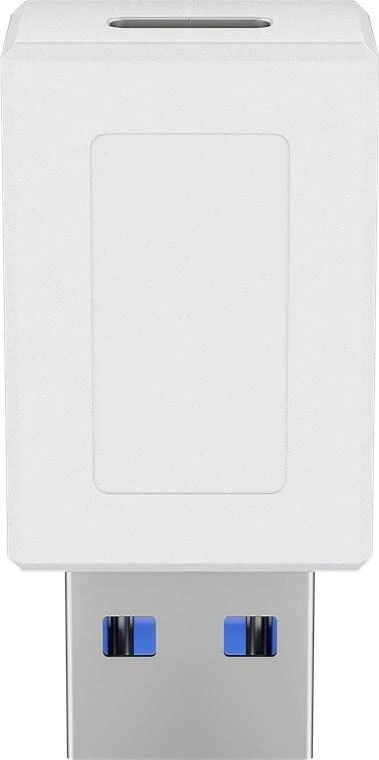 USB-A į USB-C adapteris, baltas korpusas