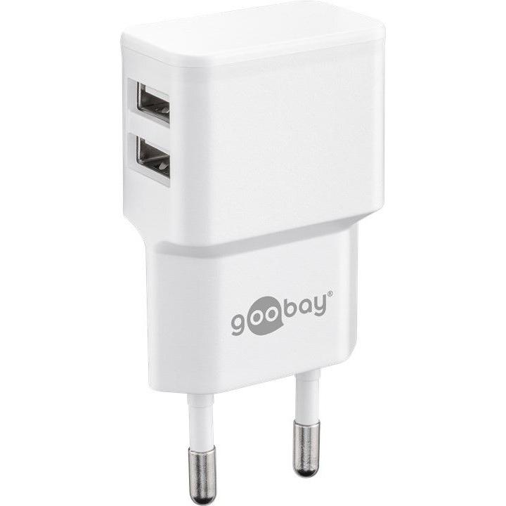 Įkroviklis Goobay Rinkinys, skirtas įkrauti dviem USB-C 2.4 A