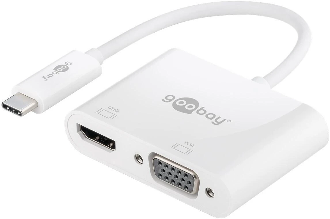 Goobay Apvalus | USB-C kelių prievadų adapteris HDMI+VGA | 52430