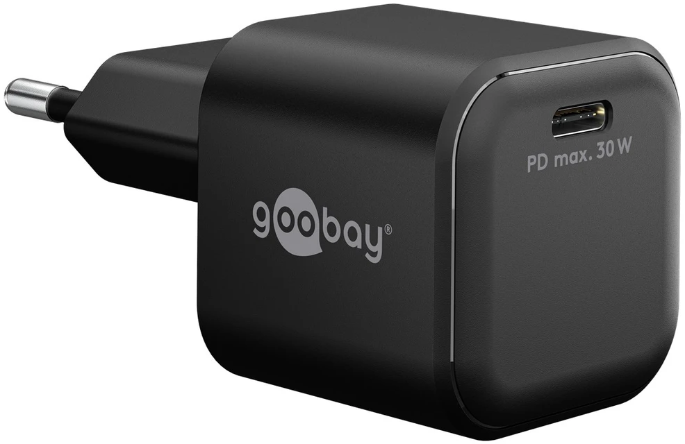 Goobay Szybka kroviklis USB-C™ PD GaN Nano (30 W) juoda