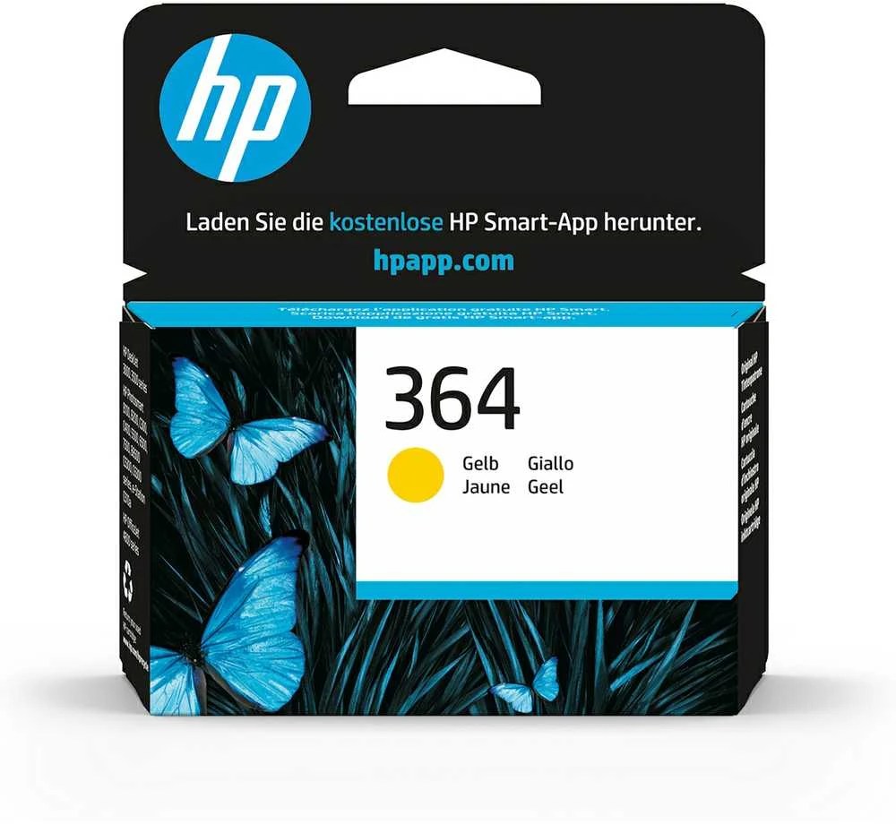 Hewlett Packard (HP) HP 364 rašalas geltonas Vivera (DE) Photosmart C5380 C6380 D5460 Photosmart B8550