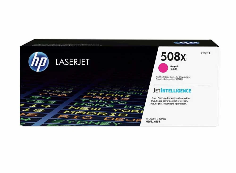 „Hewlett Packard“ (HP) „HP 508X High Yield Magenta LJ Toneris Cartridge“, CF363X