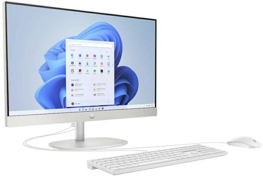 Stacionarus kompiuteris Hewlett Packard (HP) „HP All-in-One“ kompiuteris 27-cr0104ng [68,5 cm (27 colių) FHD ekranas, „Ryzen 7 7730U“, 16 GB RAM, 1 TB SSD, „Windows 11“]