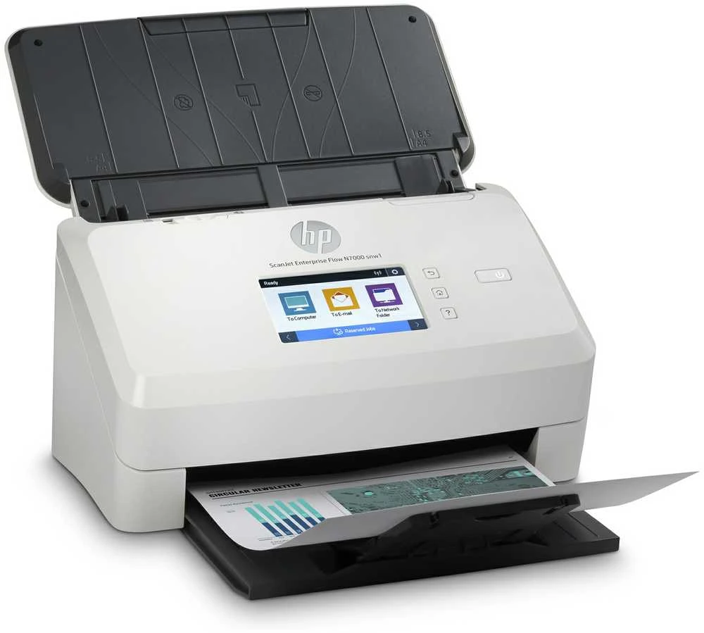 Hewlett Packard (HP) Skeneris HP Scanjet Enterprise Flow N7000 lapų tiekimo skaitytuvas