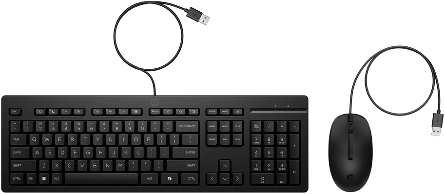 Klaviatūra ir pelė Kit HP 225 su laidu QWERTZ