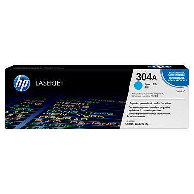 Hewlett Packard (HP) HP 304A kasetė, žydra