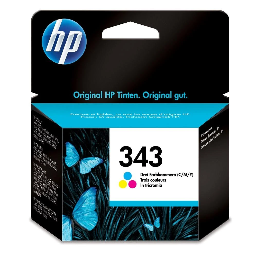 Hewlett Packard (HP) HP 343 rašalas 7 ml spalvotas DJ5740 6540 6840 PS325 375 8150 PSC2355 2610 2710 (ML)