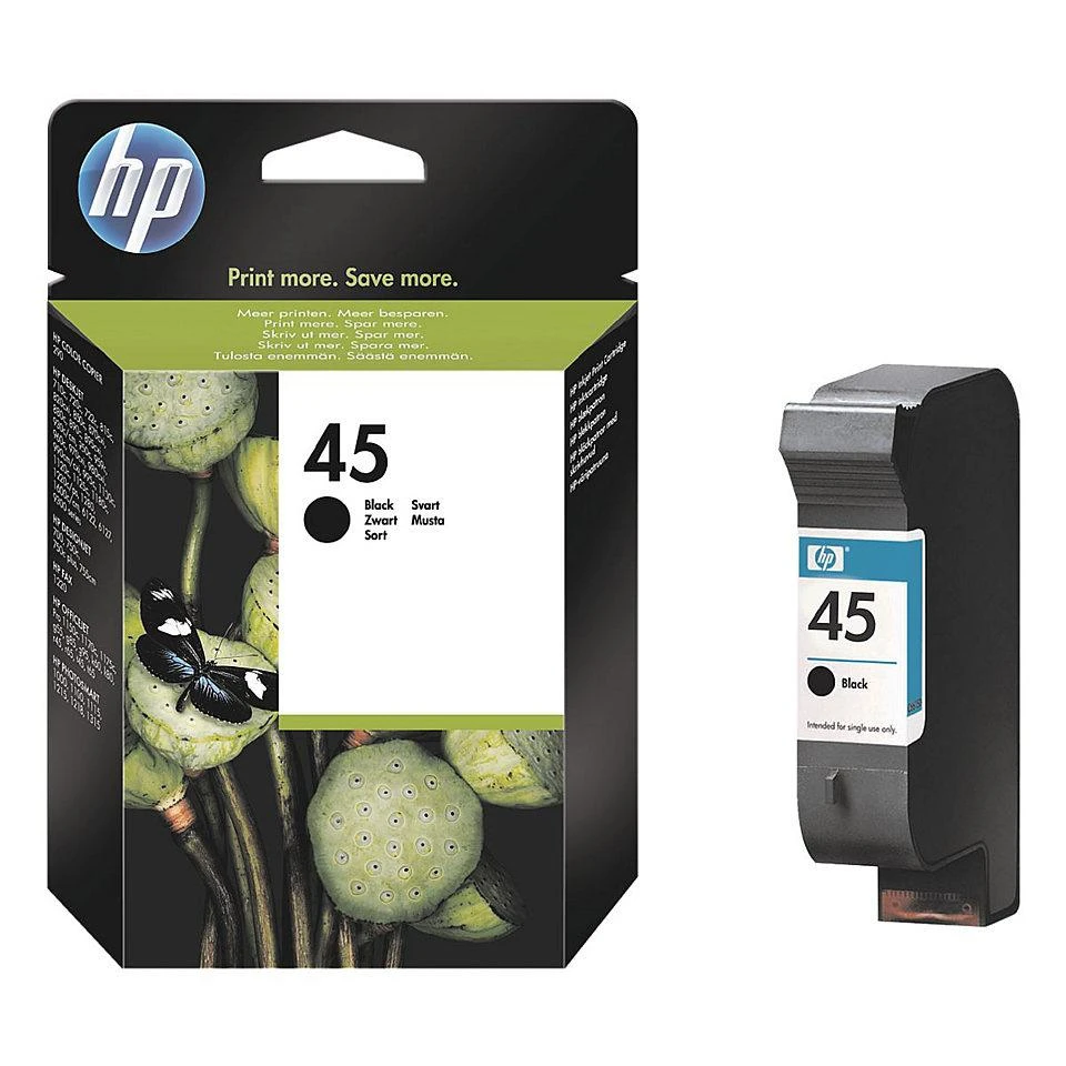 Hewlett Packard (HP) HP 51645A (Nr. 45), juoda kasetė rašaliniams spausdintuvams