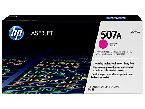 Hewlett Packard (HP) HP 507A kasetė, rausvai raudona, didelės talpos