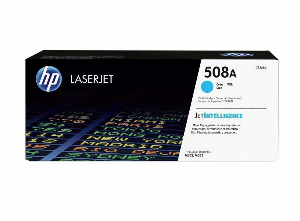„Hewlett Packard“ (HP) „HP 508A Cyan LJ Toneris Cartridge“, CF361A