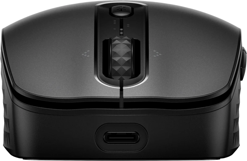 HP 695 Wireless Bluetooth Pelė – belaidis Qi-įkrovimas, programuojamas, 4 krypčių slinkimas – Juodas