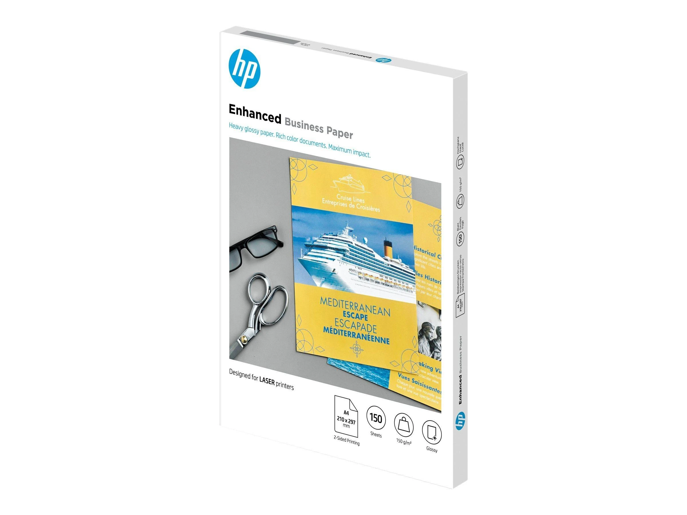 HP profesionalus blizgus lazerinis popierius 150 gsm-150 sht/A4/210 x 297 mm